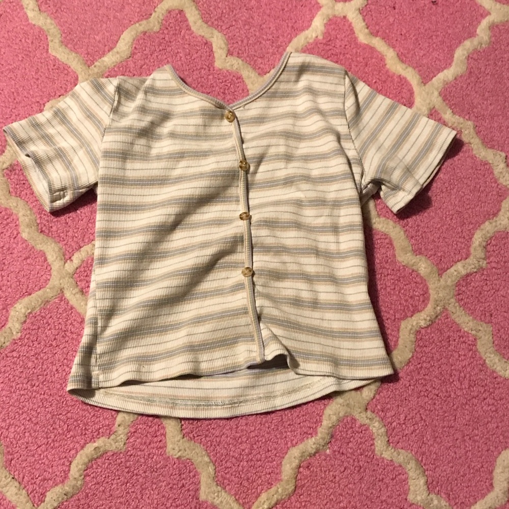 Kids Striped Button-Down Shirt